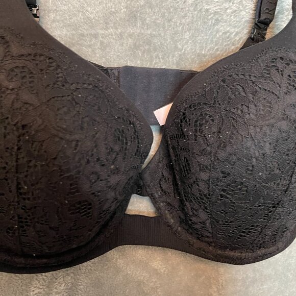 Victorias Secret Women Y2K Body Angel Sexy Lightly Lined Demi Lace Black 36DD - Picture 6 of 15